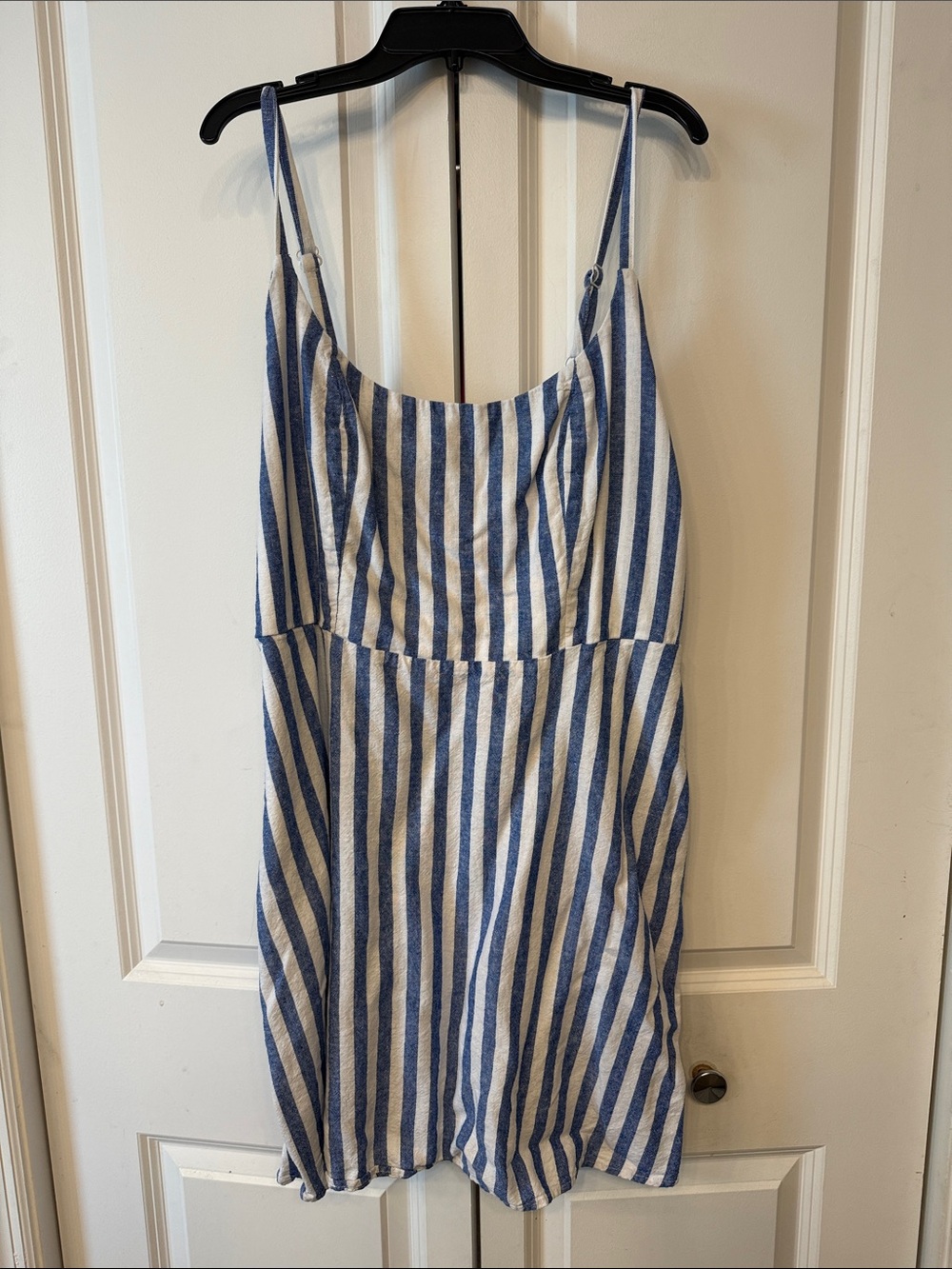 Old Navy Blue & White Striped Girls' Romper